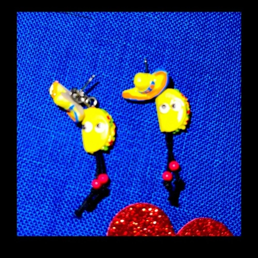 Taco Earrings - Fake Food Jewelry - Cinco De Mayo Claire’s